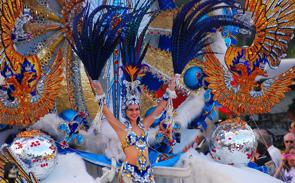 carnival lady in tenerife