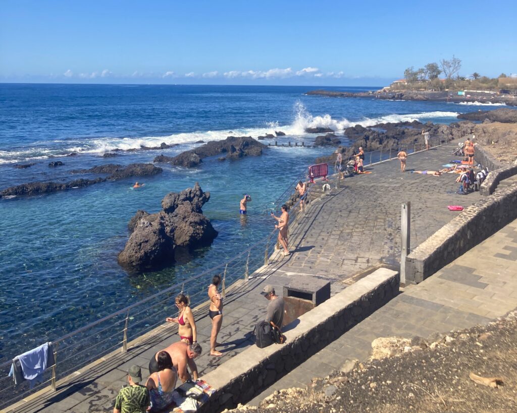 natural pools in alcalá, tenerife