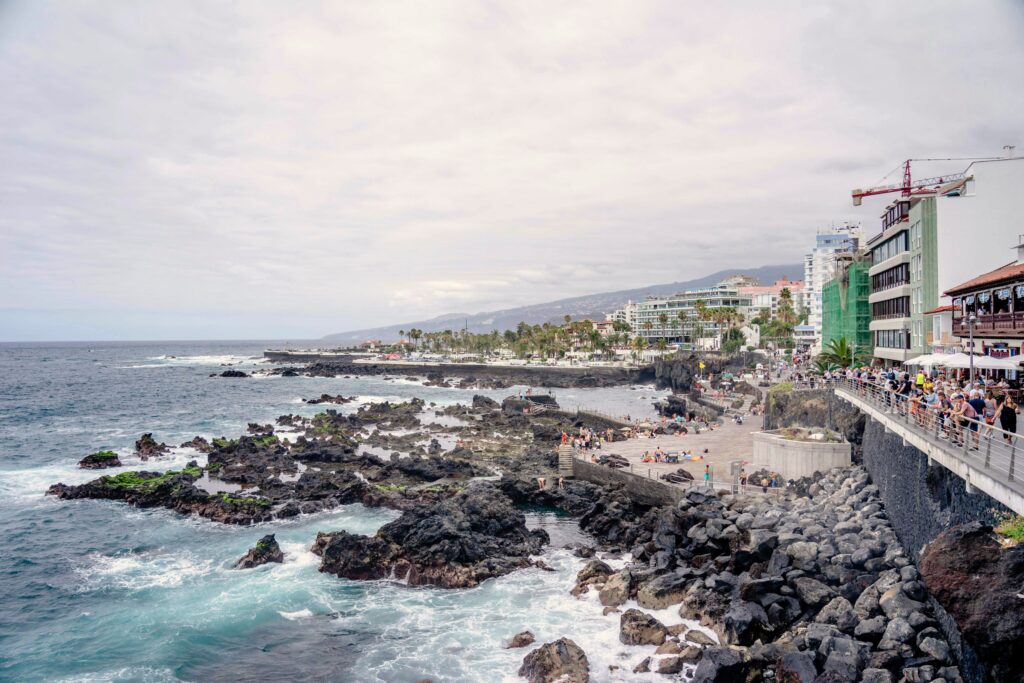 The seaside promenade